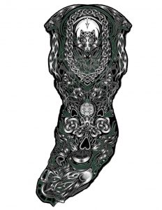 Custom Tattoo Design Celtic Wolves Fallingsarah On Deviantart inside sizing 786 X 1017