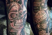 Dark Ink Gambling Tattoo On Sleeve within size 892 X 896