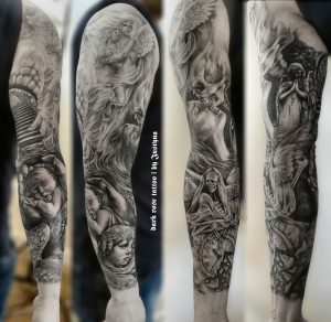 Dark Rose Tattoo Full Sleeve No68 Justyna Kurzelowska Dark Rose throughout measurements 4072 X 3965