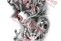 Demon Sleeve Design Tattoo inside dimensions 1091 X 2305
