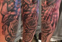 Dove Roses Pocket Watch Rip Memorial Ink Arm Tattoos Sun regarding dimensions 1000 X 1000