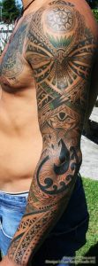 Download Free African Arm Tattoo African Sleeve Tattoo Designs with regard to sizing 600 X 1627