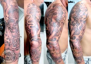 Download Tattoo Sleeve Guns Danesharacmc regarding proportions 3508 X 2480