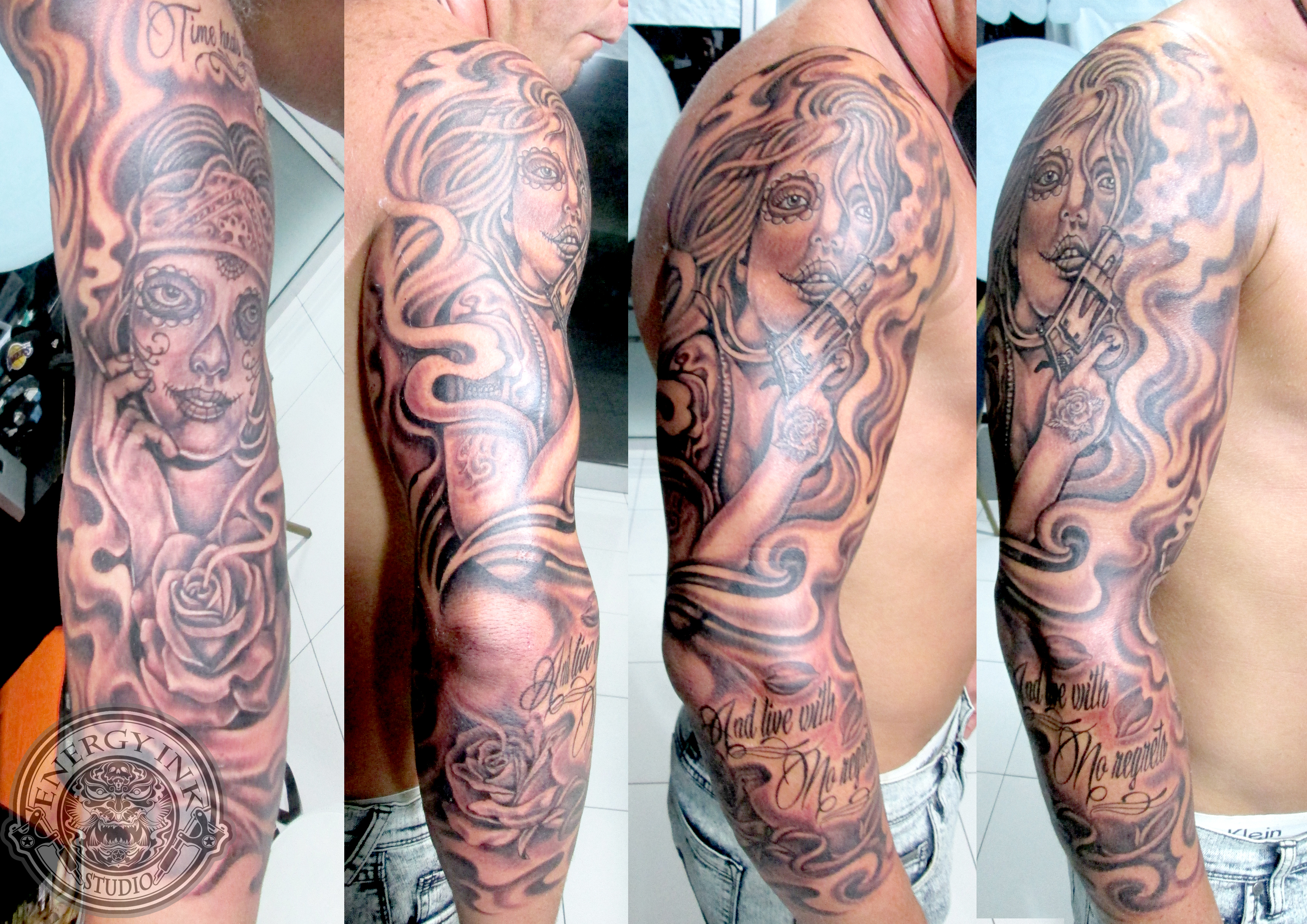 Download Tattoo Sleeve Guns Danesharacmc regarding proportions 3508 X 2480