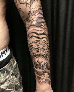 Dragon And Tiger Sleeve In Progress Chronicink Asiantattoo inside size 1080 X 1350