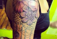 Dream Catcher Flower Lace Tattoo Half Sleeve Quartersleeve Tattoos with proportions 1536 X 1536