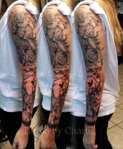 Dream Catcher Tattoo Sleeve Girl In Progress Gettattoo Tattoos inside measurements 813 X 983