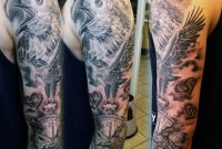 Eagle Sleeve Tattoo Gettattoodeviantart On Deviantart regarding proportions 1280 X 1117