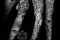 Eclectic Religious Realistic Black And Grey Sleeves Tatt Flickr for size 1024 X 819