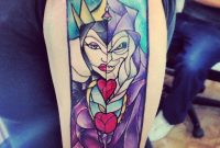 Evil Queen Stained Glass Tattoo On Half Sleeve intended for size 1280 X 1280