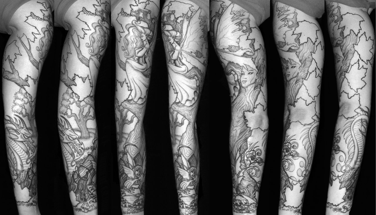 Fairy Sleeve Tattoo Design Of Tattoosdesign Of Tattoos throughout size 1280 X 733