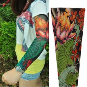 Fake Temporary Tattoo Sleeve Stretch Arm Stocking Biker Party Sexy within size 1000 X 1000