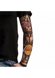 Fans Ink Tattoo Sleeve Los Angeles Lakers For Light Skin inside dimensions 990 X 1386