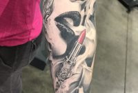 Feminine Arm Sleeve Tattoo Vintage Lipstick Sausage Ink Masters throughout proportions 3024 X 4032