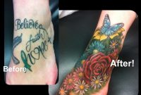 Feminine Flowers Coverup Foot Tattoo Steve Malley Tattoonow with sizing 984 X 800