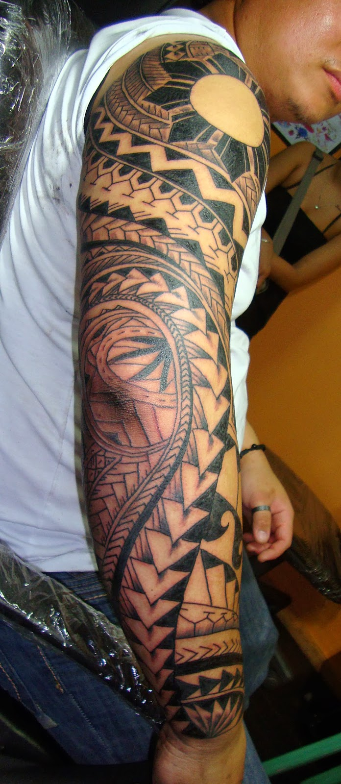 Filipino Tribal Full Sleeve Tattoo For Men intended for dimensions 696 X 1600