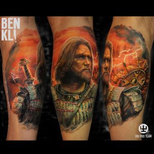 Fire Battle Warrior Tattoo Best Tattoo Ideas Gallery intended for dimensions 1080 X 1080