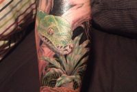 First Half Of A Reptile Tattoo Sleeve Reg At Venom Art Tattoo pertaining to sizing 2448 X 3264