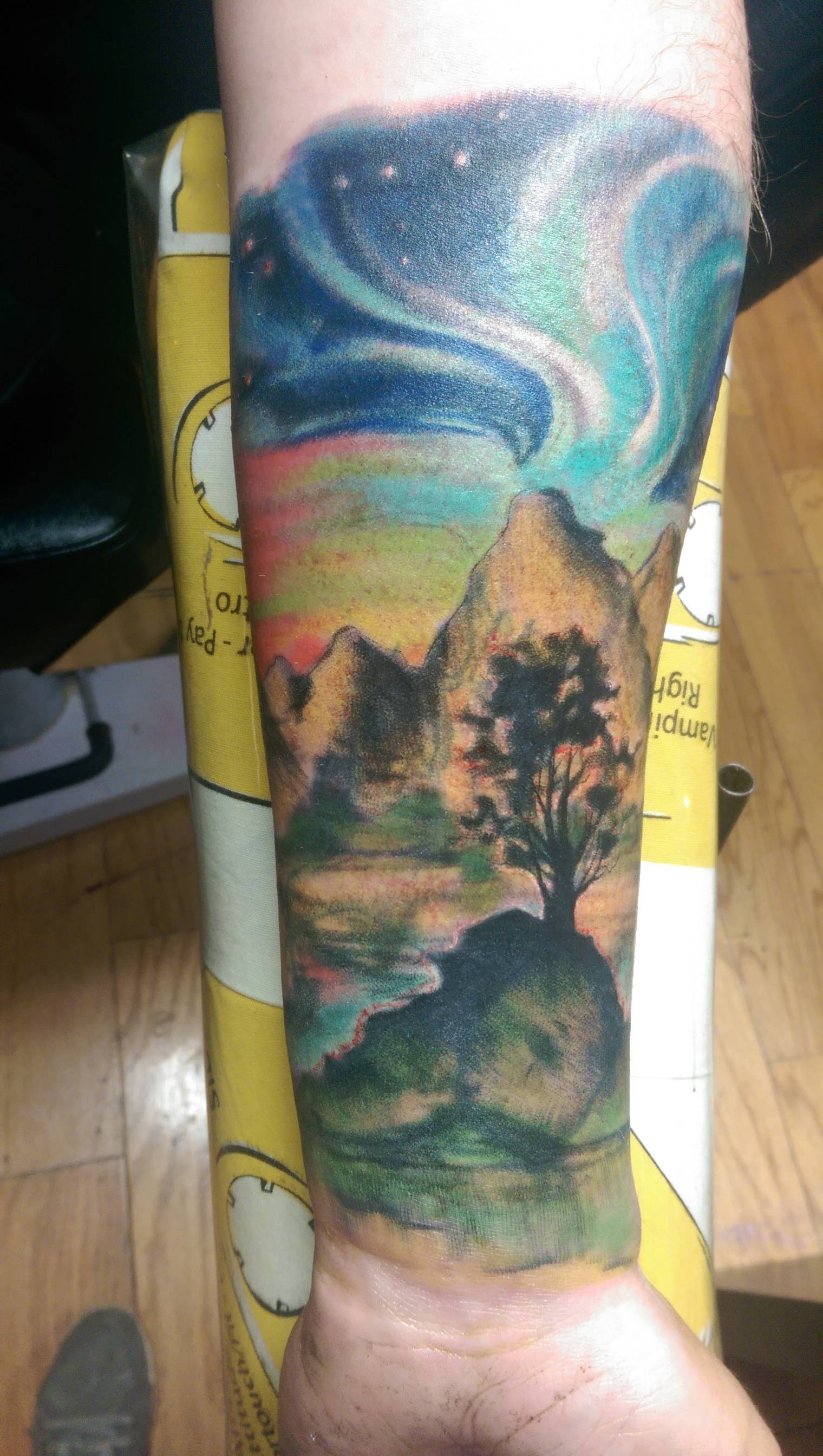 First Session For The Bottom Half Of My Earth To Space Sleeve Done for sizing 1520 X 2688