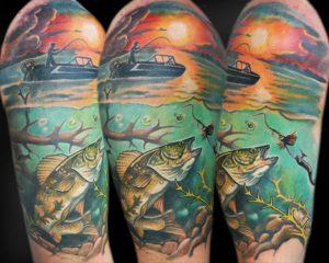 Fishing Half Sleeve Brandon Heffron Tattoonow intended for dimensions 1000 X 800