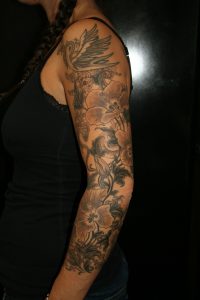 Floral Full Sleeve Tattoo Cool Tattoos Bonbaden throughout measurements 2304 X 3456