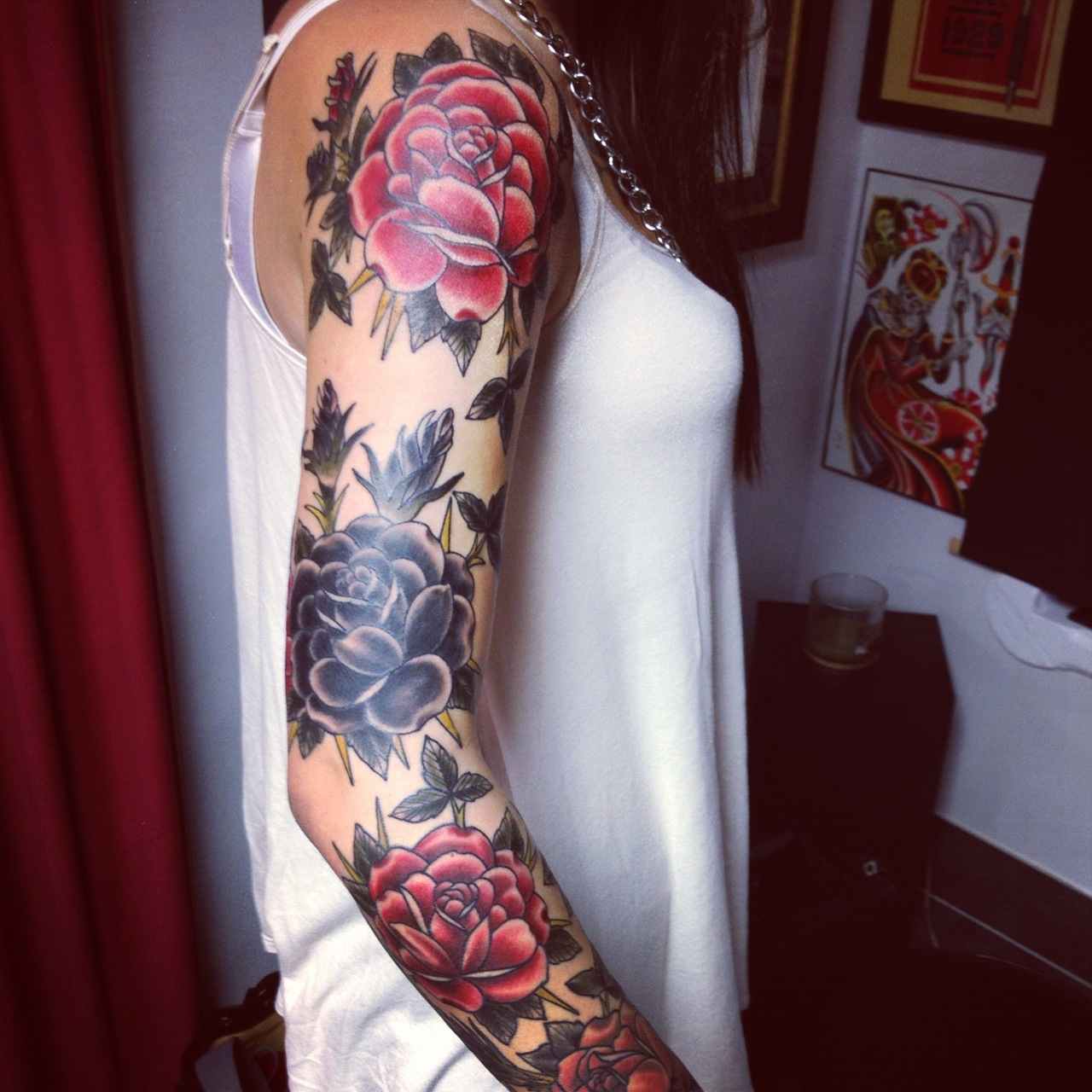 Floral Girls Sleeve Best Tattoo Design Ideas throughout proportions 1280 X 1280