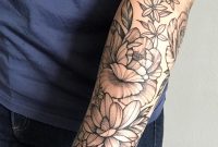 Floral Half Sleeve Completion Leah B At Waukesha Tattoo Co In regarding measurements 2036 X 3088