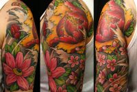 Flower Sleeve Tattoos Chris Walkin Portfolio Japanese Flowers pertaining to measurements 1506 X 1200