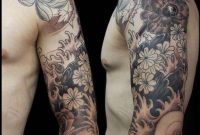 Flower Tattoo Sleeve For Men Flower Tattoos For Men Get Rotem throughout size 1925 X 2200