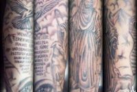 Flying Dove And Jesus Sleeve Tattoo intended for measurements 1024 X 888