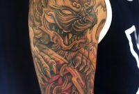 Foo Dog Climbing Tattoo Google Search Full Tattoo Sleeves throughout dimensions 1068 X 1600