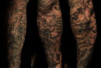 Foo Dogtemple Tattoo Sleeve Half Sleeve Foo Dog And Pagoda Tattoo in sizing 1024 X 804