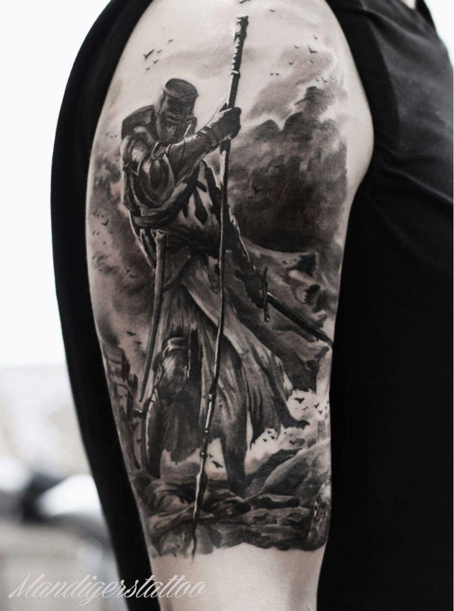 Fresh Knight Templar Guus Mandigers Tattojoey Holland Knights in proportions 892 X 1200