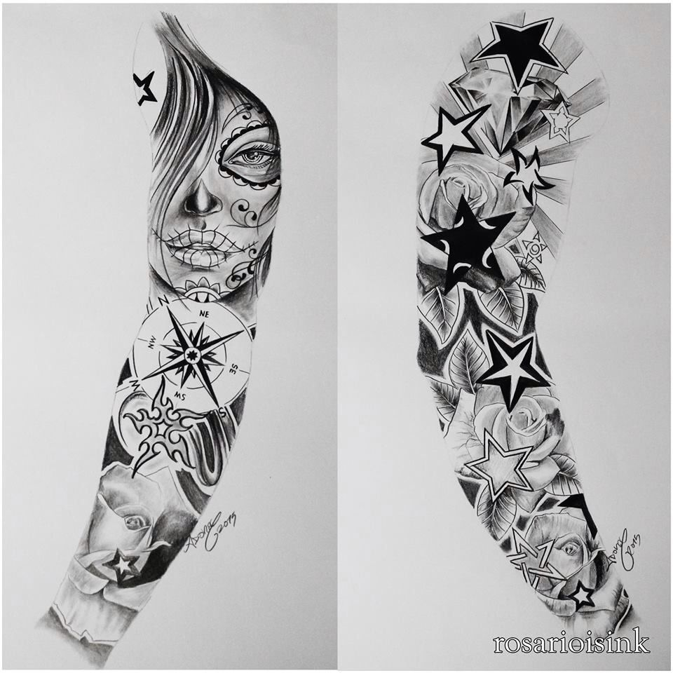 Full Arm Sleeve Art Pinte with proportions 960 X 960