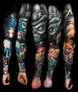 Full Sleeve Military Tattoo Designs Tattoo Ideas throughout proportions 900 X 1062