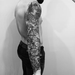 Full Sleeve Tattooed Celebrity Tattoo Artist Luke Wessman On Nhl pertaining to measurements 2448 X 2448