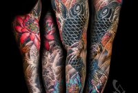 Gerrys Koi And Lotus Full Sleeve Cover Up Tattoo On Behance throughout size 1200 X 1200