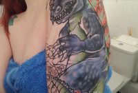 Godzilla Mothra Sleeve Progress Rizza Boo Bath St Tattoo inside size 1944 X 2592