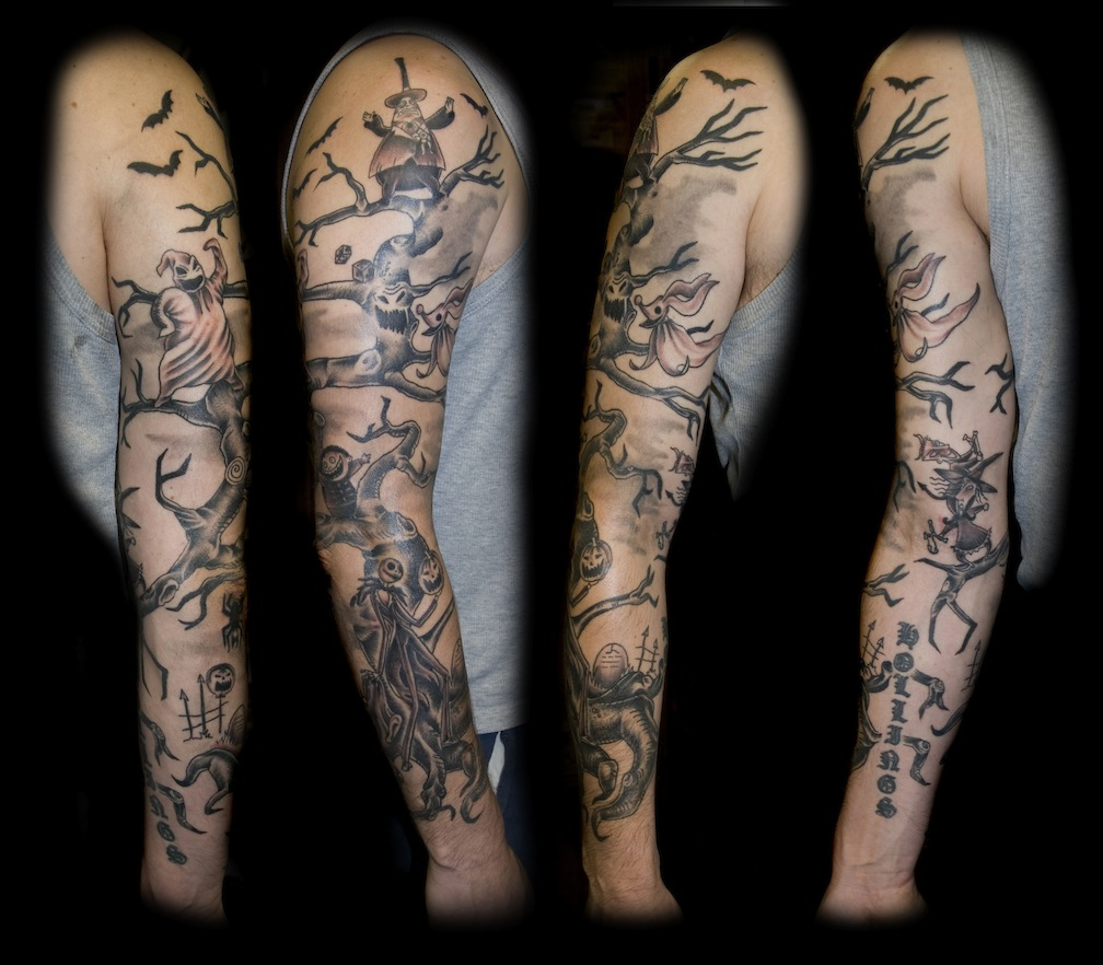 Gothic Tattoo On Sleeve For Men intended for size 1008 X 882