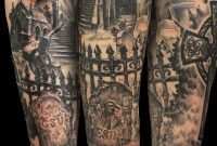 Graveyard Tombstone Sleeve Tattoo Jackie Rabbit Jackierabbit12 pertaining to size 800 X 1000