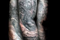 Grey Ink Demon Sleeve Tattoo throughout proportions 2165 X 3000
