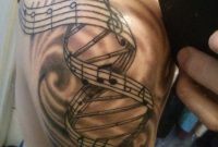 Grey Music Of Science Tattoo On Right Half Sleeve intended for proportions 1280 X 1707