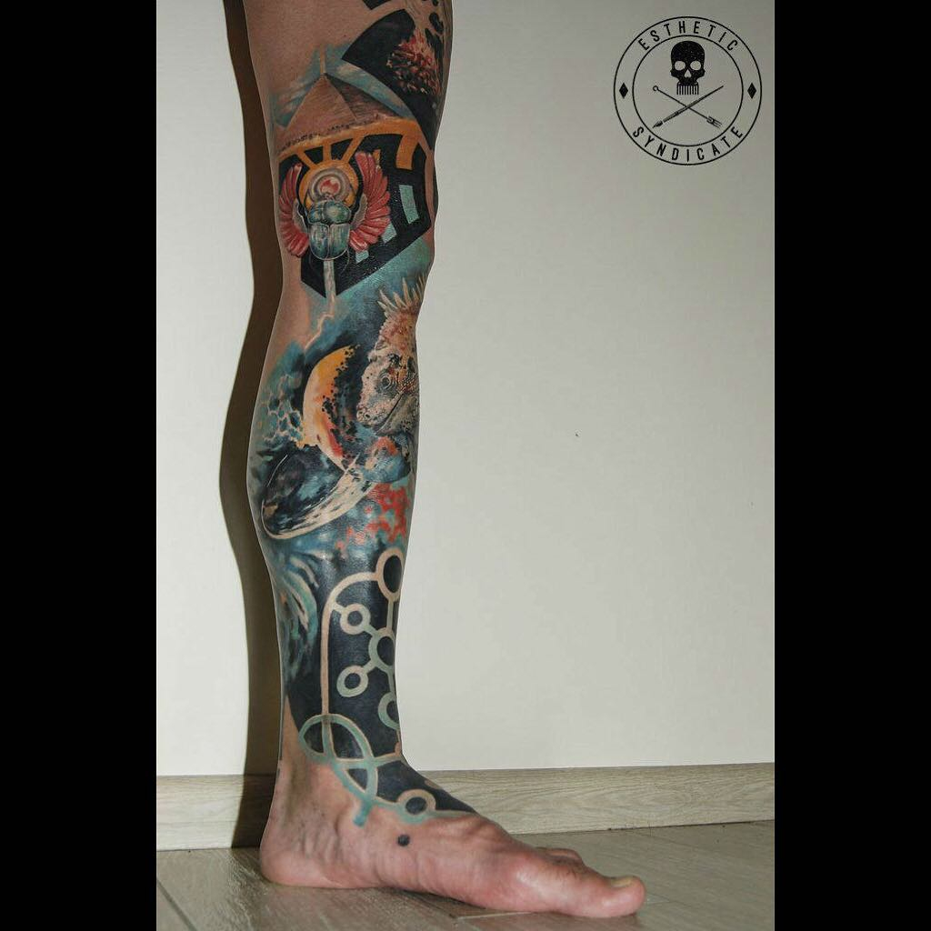 Half Leg Sleeve Tattoo Best Tattoo Ideas Gallery inside proportions 1024 X 1024