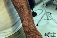 Half Lion 14 Sleeve Tattoo With Rose Jesus Sanchez Wylde Sydes for sizing 2370 X 3160