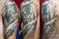Half Sleeve Angel Tattoo Designs Tattooed Images pertaining to measurements 1600 X 1125