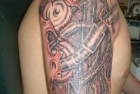 Half Sleeve Bio Mech Tattoostime Search with proportions 960 X 1280