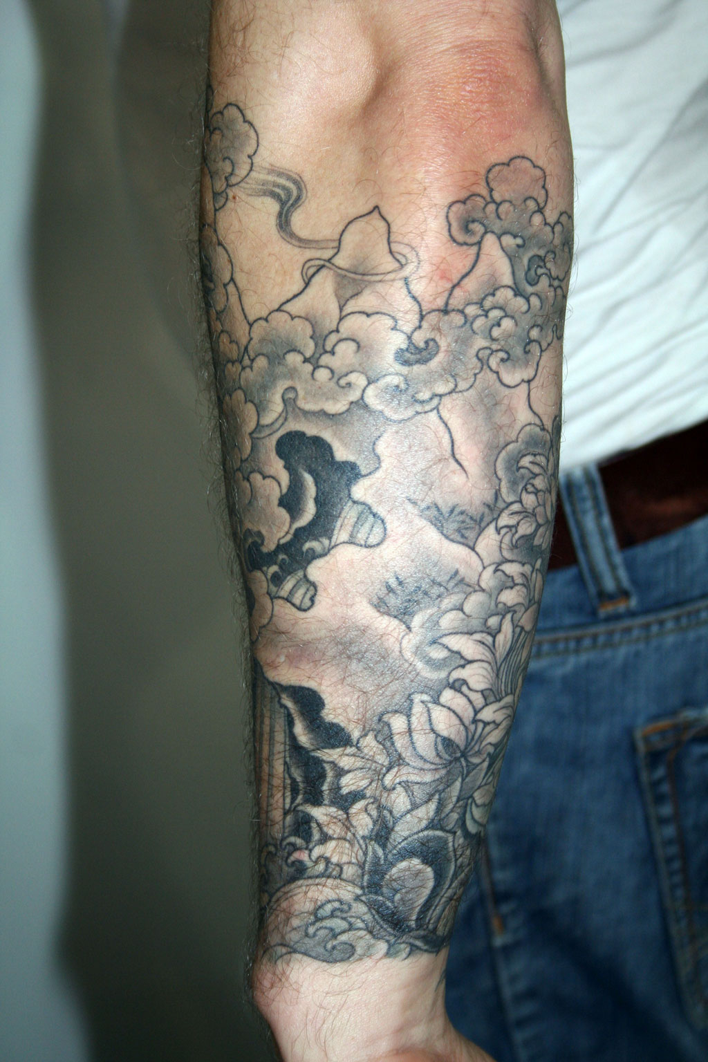 Half Sleeve Tattoo Designs Black And Grey Cool Tattoos Bonbaden pertaining to dimensions 1024 X 1536