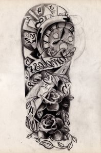 Half Sleeve Tattoo Drawing Designs At Getdrawings Free For for measurements 724 X 1102