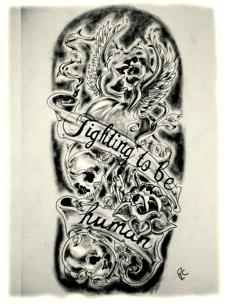 Half Sleeve Tattoo Drawing Designs At Getdrawings Free For in size 768 X 1024