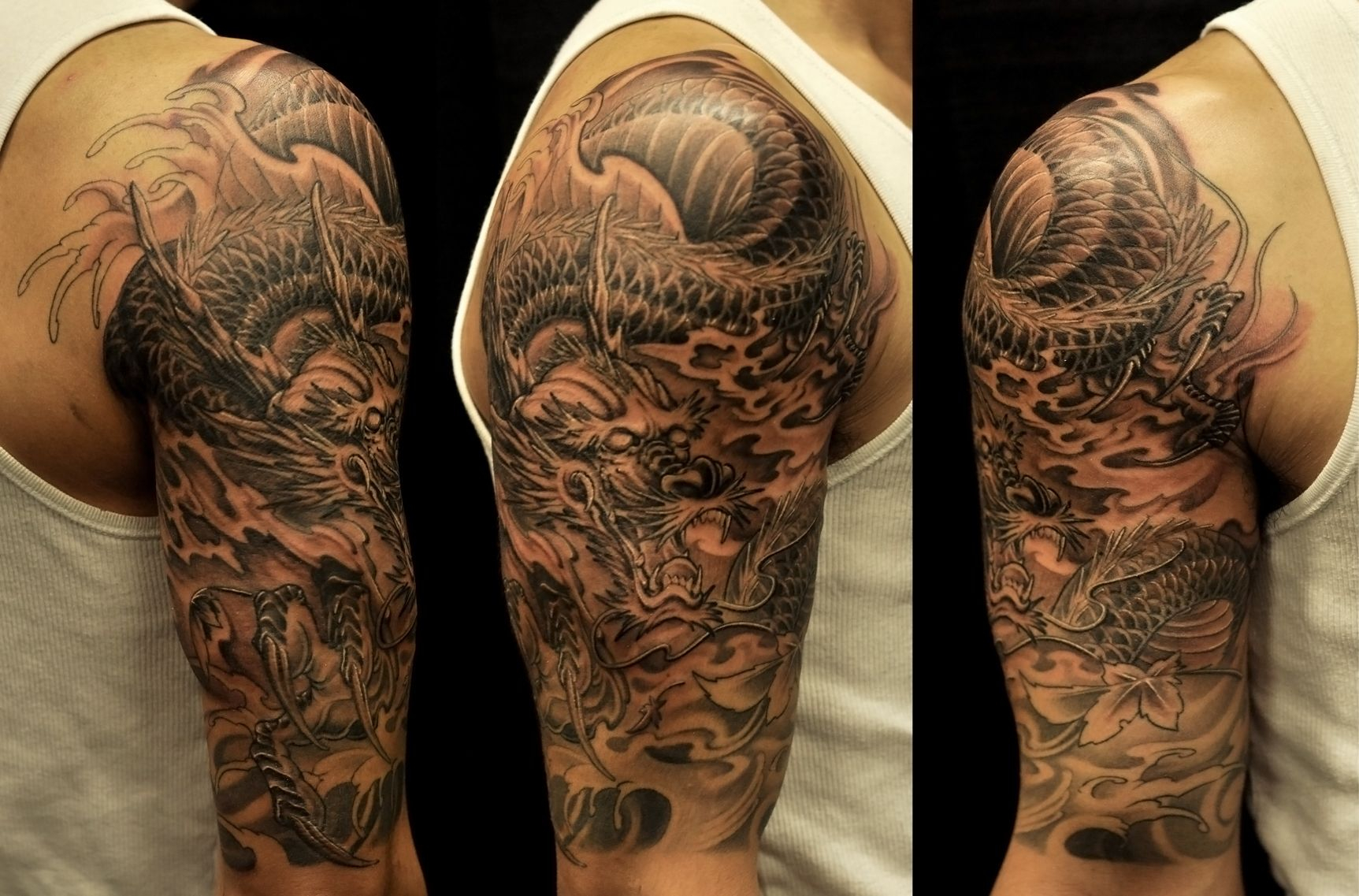 Half Sleeves Tattoo Collection From Dragon Tattoo Ideas Description intended for dimensions 1725 X 1137